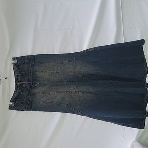 WOMENS SIZE 10 BISOU BISOU JEAN SKIRT